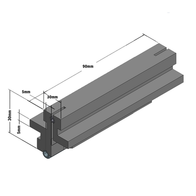 61-280-0 MODULAR SOLUTIONS DOOR PART<br>SLIDE RAIL LN